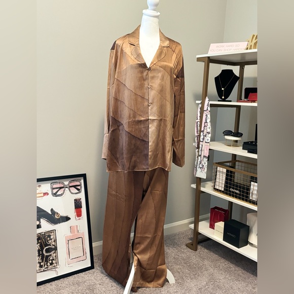 SKIMS Silk Sleep Pant NUDE PRINT (2X) Style#:AP-PNT-1141 - Picture 6 of 9